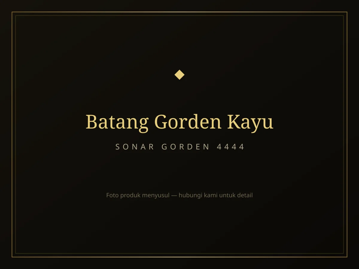 Batang Gorden Kayu Klasik