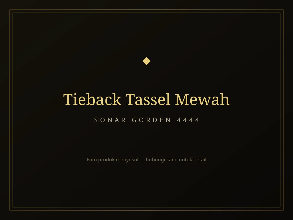 Tieback Tassel Mewah